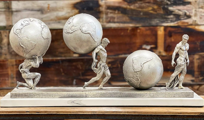 Atlas in Motion (large versions) | Atlas Shrugged Bronze Sculpture